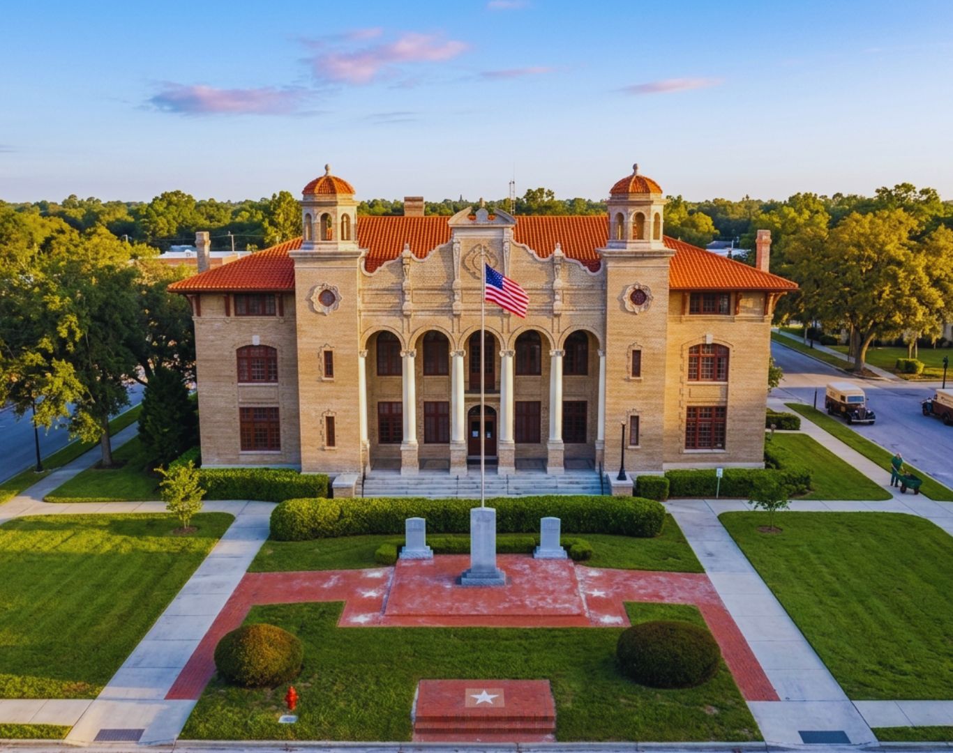 The Sumter County Courthouse in Bushnell, Sumter County, FL